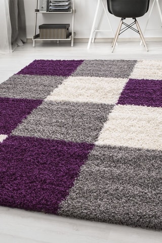 Tapis Life 1501 - Gris et violet