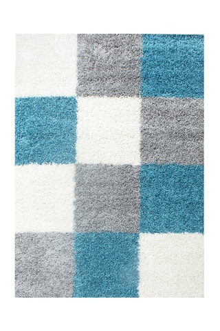 Tapis Life 1501 - Gris et bleu