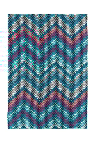 Tapis Punto - Turquoise et violet