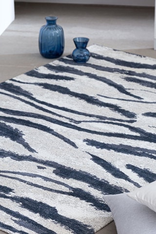 Tapis Jibra - Gris et bleu