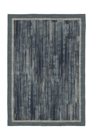 Tapis Sauc - Bleu marine et blanc