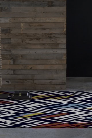 Tapis Bastian - Blanc et rouge