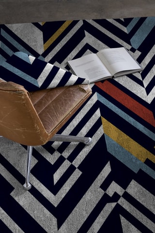 Tapis Bastian - Blanc et rouge