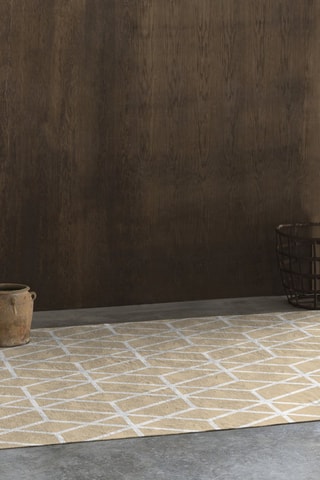 Tapis Trico - Beige et blanc