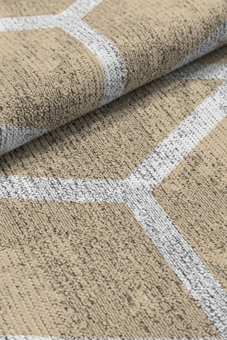Tapis Trico - Beige et blanc