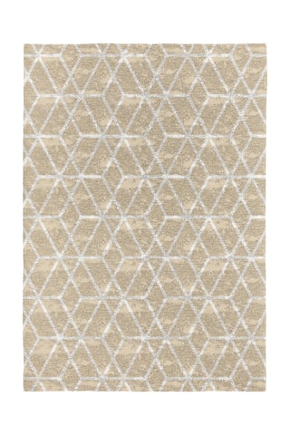 Tapis Trico - Beige et blanc