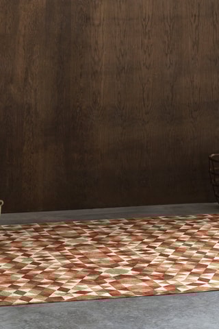 Tapis Aria-417 - Rouge et vert