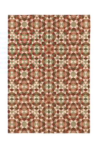 Tapis Aria-417 - Rouge et vert