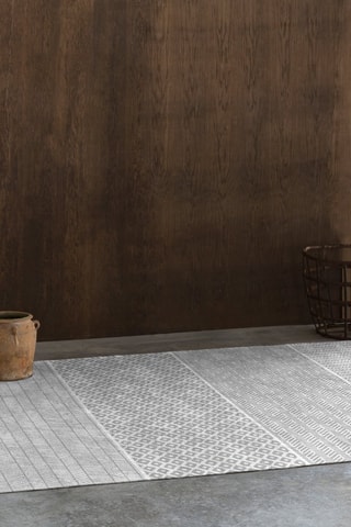 Tapis Nilo-417 - Gris et blanc