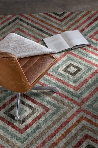 Tapis Viena-417 - Blanc et vert