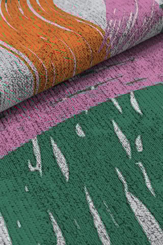 Tapis Cosmic - Blanc et rose