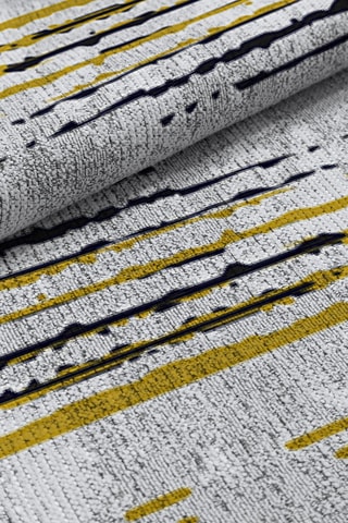 Tapis Dogas - Blanc et jaune