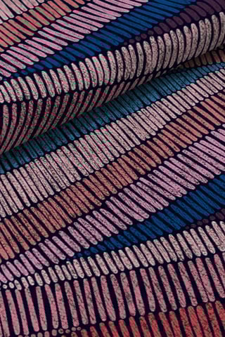 Tapis Fils - Bleu et rose