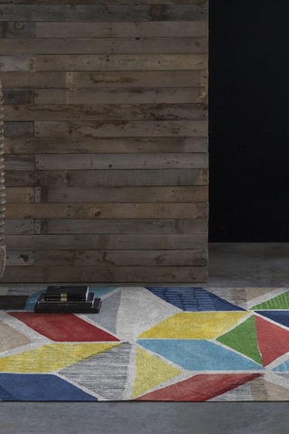 Tapis Alika - Blanc et jaune