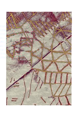 Tapis Flama  - Blanc et rose