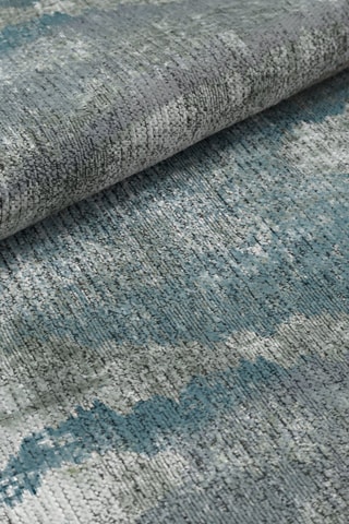 Tapis Arusa - Bleu canard et gris