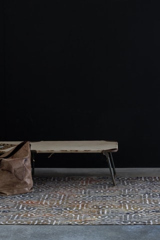 Tapis LLecas - Blanc et marron