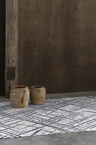 Tapis Mik - Blanc et noir