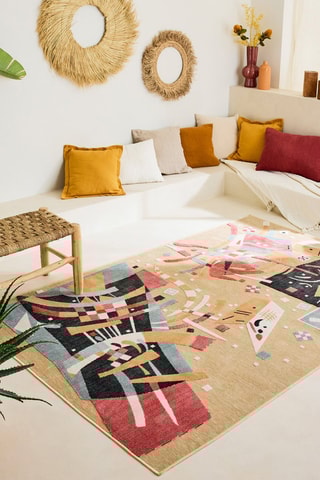 Tapis Garden - Beige et orange