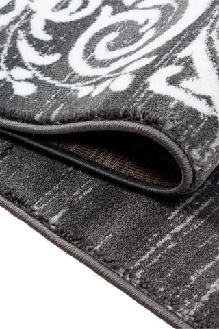 Tapis Miami - Anthracite et blanc