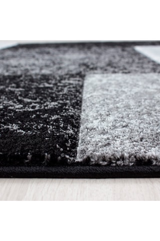 Tapis Hawaii - Noir et gris