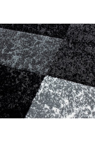 Tapis Hawaii - Noir et gris