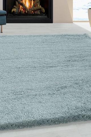 Tapis Fluffy  - Bleu