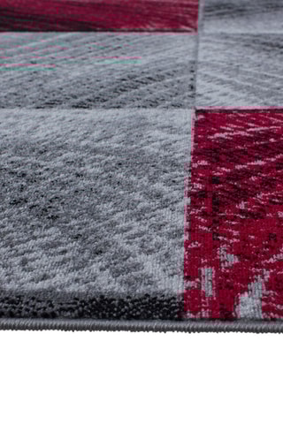 Tapis Plus - Rouge et anthracite