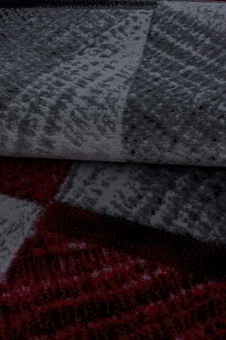 Tapis Plus - Rouge et anthracite