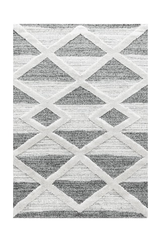 Tapis Pisa - Gris foncé et crème