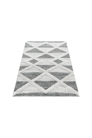 Tapis Pisa - Gris foncé et crème