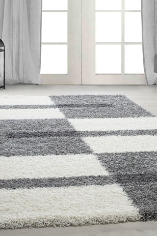 Tapis Gala - Gris clair et écru