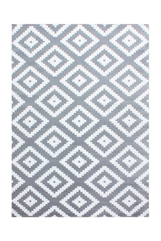 Tapis Plus - Gris et blanc