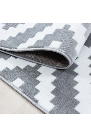 Tapis Plus - Gris et blanc