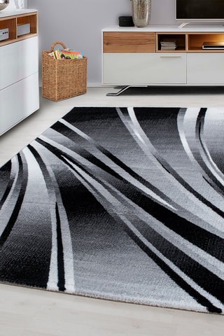 Tapis Parma - Noir et gris
