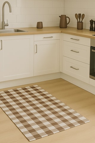 Tappeto Azulejo - Marrone