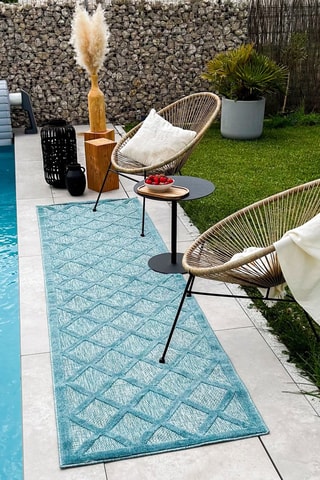 Tapis Santorini - Turquoise
