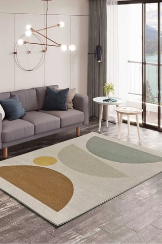 Tapis Domus - Ecru et gris