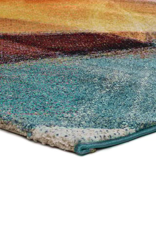 Tapis Leire - Bleu et jaune