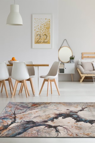 Tapis Salsa - Beige et bleu