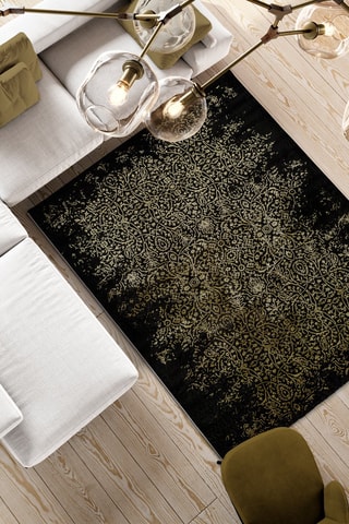 Tapis Gold - Noir et beige