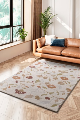 Tapis Tamaris - Gris clair et orange