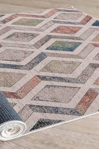 Tappeto Woopamuk393 - Crema