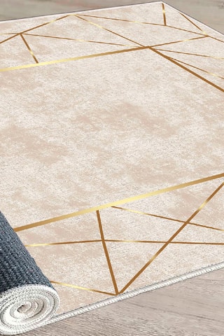 Tappeto corridoio ELS2400 - Beige e dorato