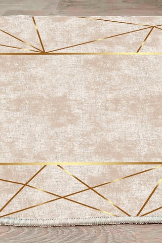 Tappeto corridoio ELS2400 - Beige e dorato