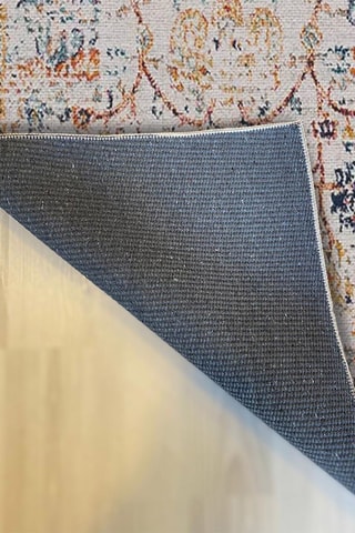 Tapis Woopamuk236 Gris et bleu foncé