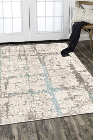 Tappeto Els2078 - Bianco e grigio