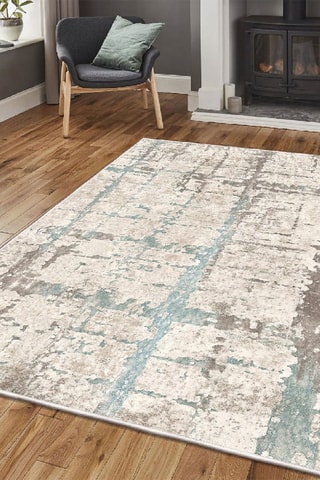 Tappeto Els2078 - Bianco e grigio