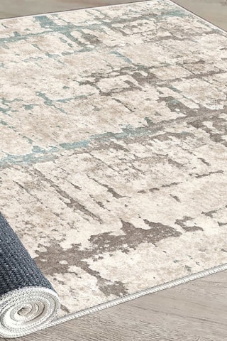 Tappeto Els2078 - Bianco e grigio