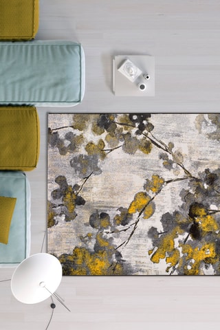 Tapis Bukit Gris et jaune